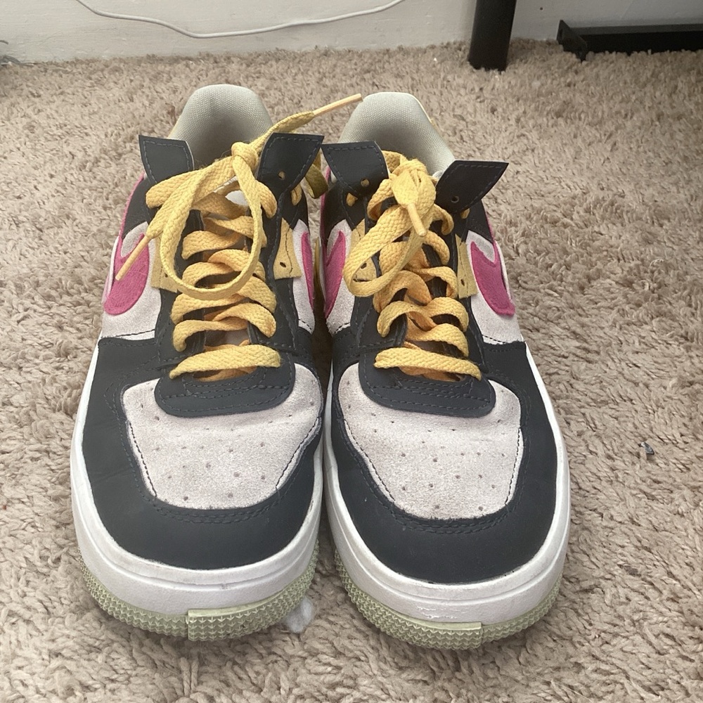 Kids Black and Pink Sneakers